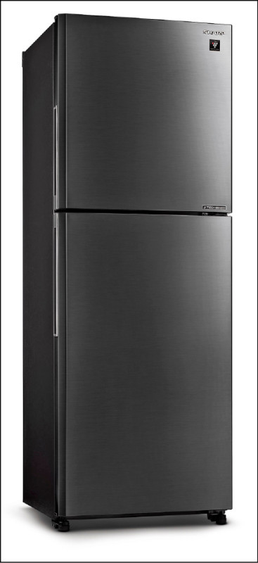 霧面機身搭配隱藏式把手設計，讓夏普大冷凍雙門除菌冰箱展現俐落質感。