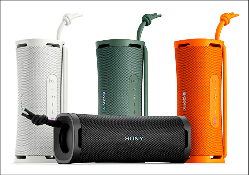 Sony SRS-ULT10無線藍牙喇叭提供米白、森林灰、黑、橘共四色，售價各3,990元。