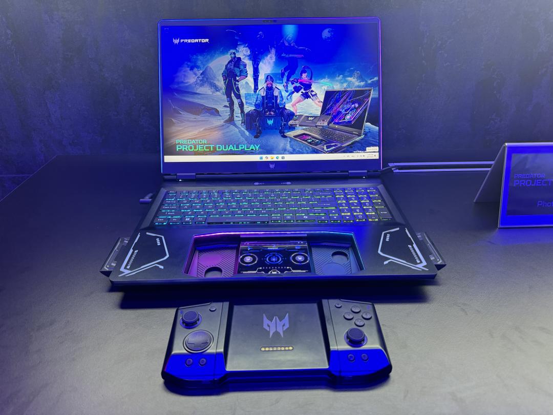 一次讓大家看懂Project DualPlay的拆解模樣。（圖／記者吳佩樺攝）