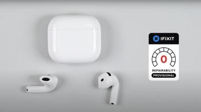 蘋果AirPods 4拆解出爐竟獲零分評價!iFixit:一樣是維修惡夢 蘋果AirPods 4拆解出爐竟獲零分評價!iFixit:一樣是維修惡夢