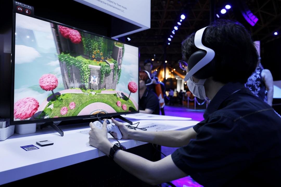 東京電玩展吸引大量家機遊戲參展，今年規格更再度創下新高。（彭博）