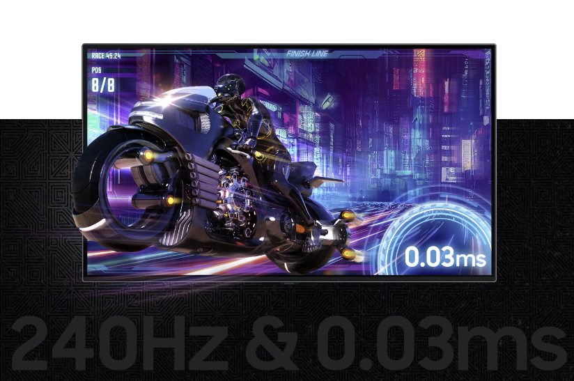 電競螢幕講求速度，更新率、反應時間都要夠快，遊戲表現才會順暢，也才能玩得過癮。