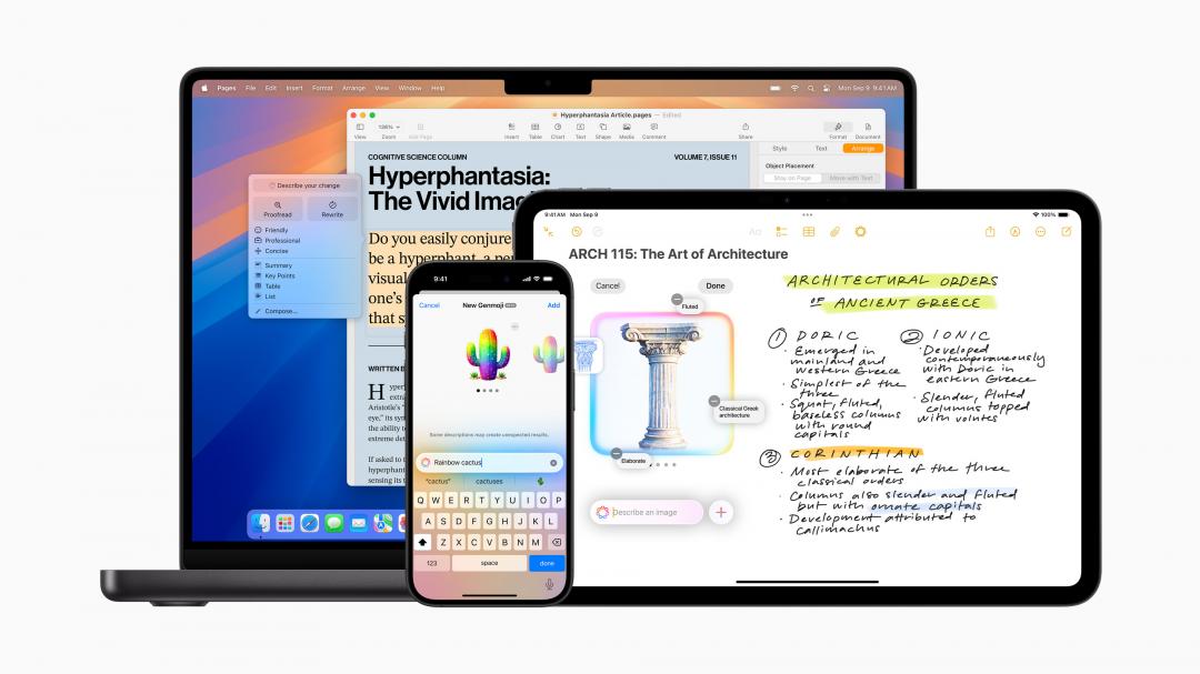 iOS 18.2帶來6大Apple Intelligence新功能。(圖/蘋果)