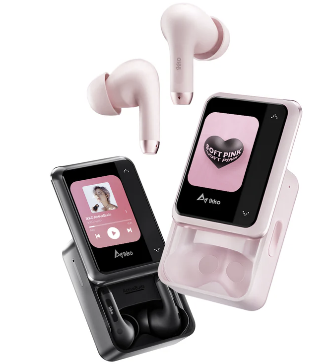 ActiveBuds AB02也在充電盒上加入螢幕，同時支援AI語音的備忘錄功能，10,921元。