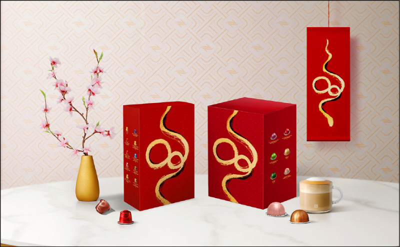 Nespresso迎春咖啡禮盒共有Vertuo(2,030元)和Original(2,080元)兩款選擇,限量開賣。