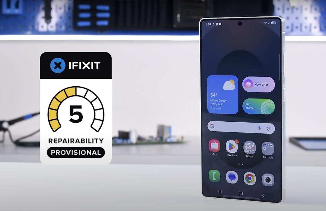 iFixit稱讚S25 Ultra是三星近十年來最容易維修的旗艦收購手機手機。（圖／翻攝iFixit）
