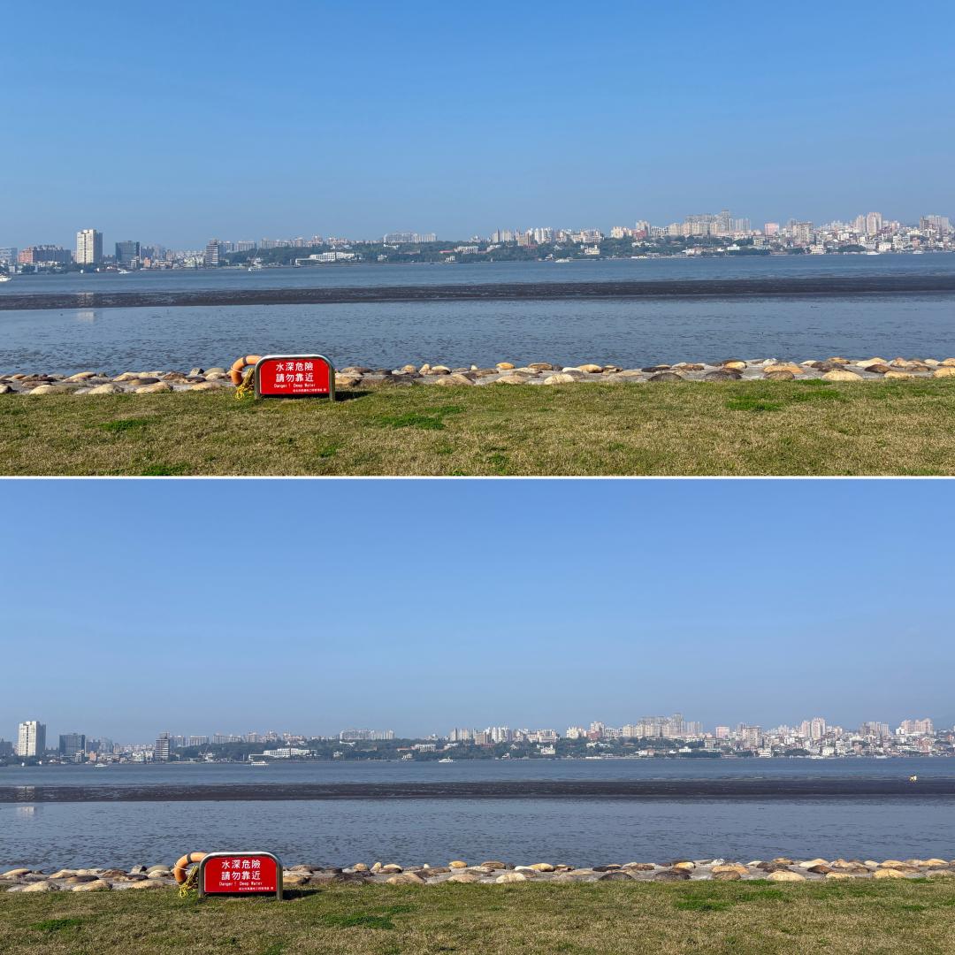 主相機日拍：iPhone 16e (上)、iPhone 16（下）。（圖／記者吳佩樺攝）