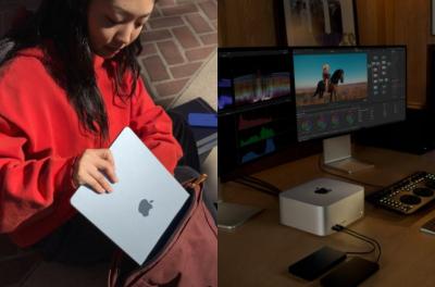 蘋果新一代Mac筆電桌機連發 MacBook Air新增天藍色 Mac Studio專為AI而生 蘋果新一代Mac筆電桌機連發 MacBook Air新增天藍色 Mac Studio專為AI而生
