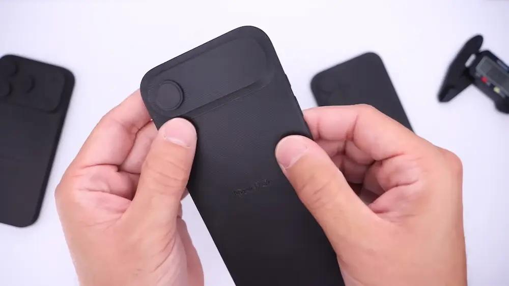 iPhone 17 Air的相機模組採用橫向橢圓形長條設計。(圖/翻攝網路)