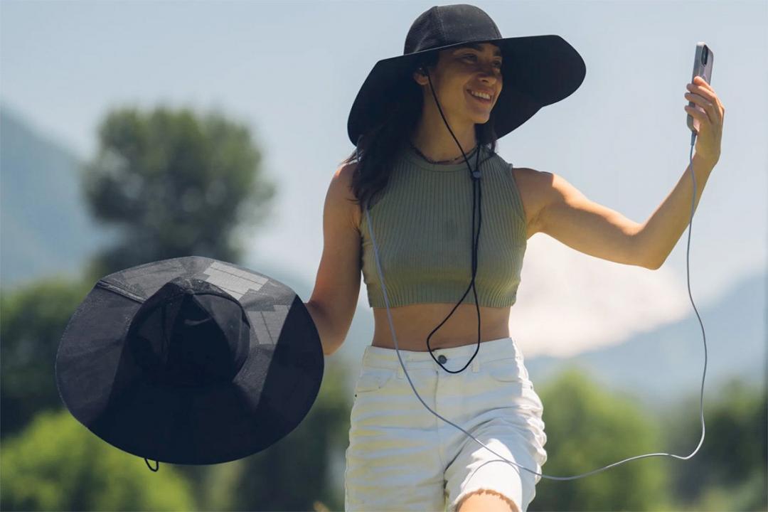 EcoFlow Power Hat太陽能帽，重量僅370公克，3,299元。