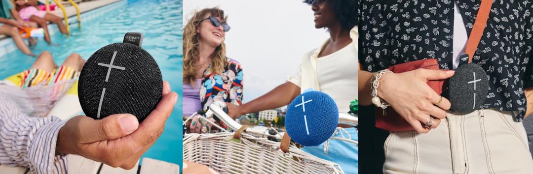 Ultimate Ears Miniroll藍牙喇叭具備IP67防水防塵，能承受1.2公尺的跌落衝擊，可以一起上山下海、到處冒險。