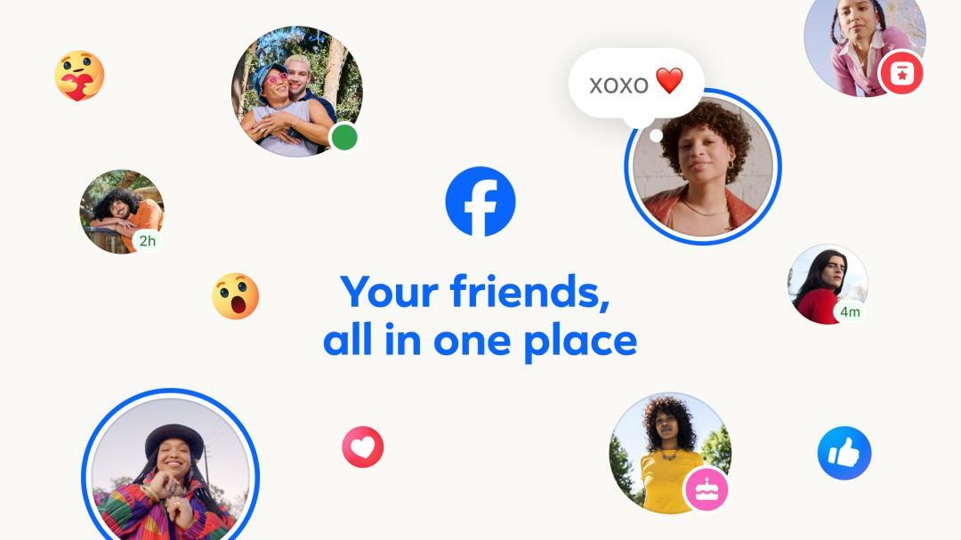 Facebook回歸初心,推出全新朋友分頁,只會顯示朋友動態。(圖/Facebook)