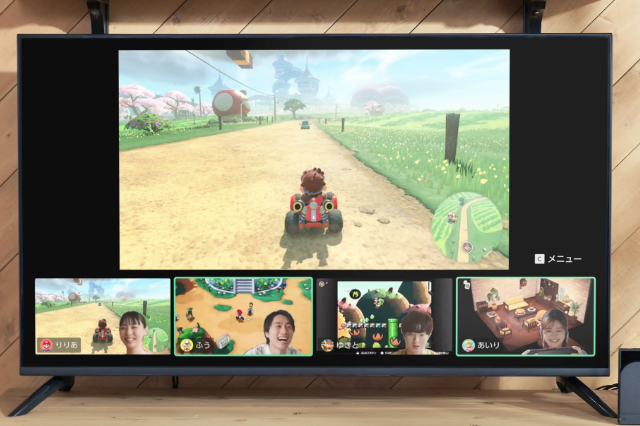 遊戲聊天功能讓玩家能與朋友進行視訊通話，並即時分享螢幕畫面同樂。