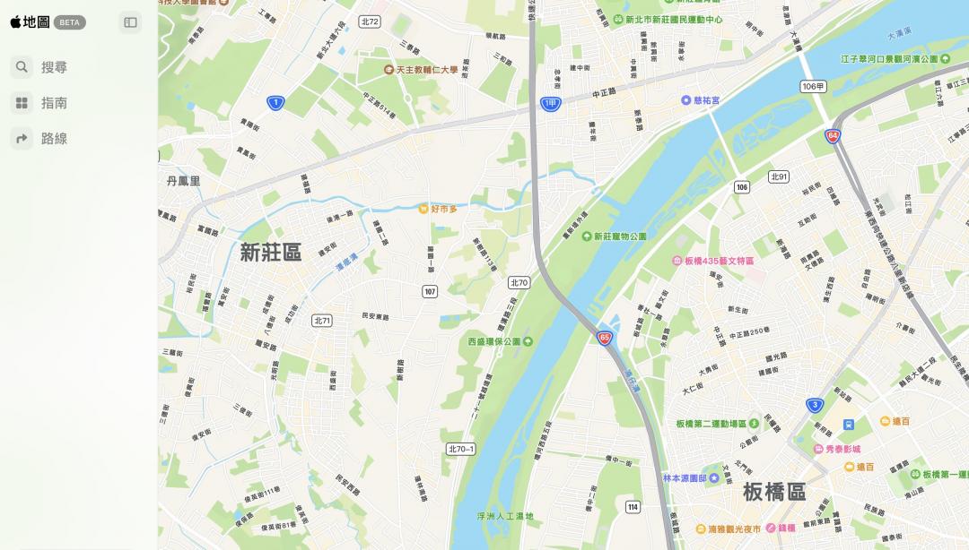 Android手機現在也能使用網頁版蘋果地圖。（圖／翻攝網路）
