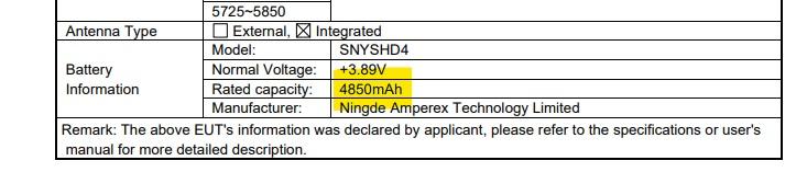 Sony Xperia 1 VII的額定電池容量為4,850mAh。（圖／翻攝sumahodigest）