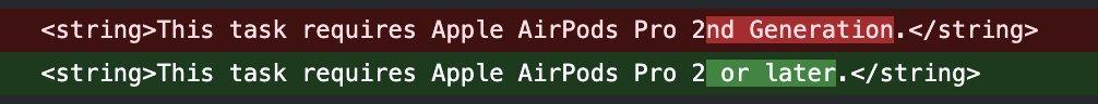 蘋果程式碼透露已經在為AirPods Pro 3預作準備。(圖/翻攝X)