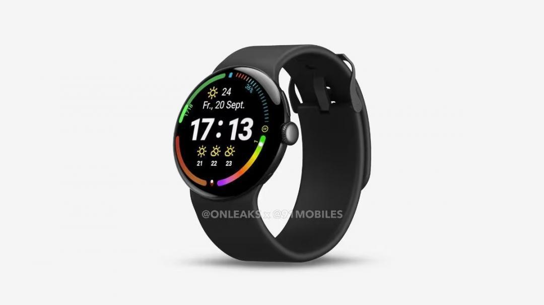 爆料透露的 Pixel Watch 4 造型。（圖／翻攝 91mobiles）