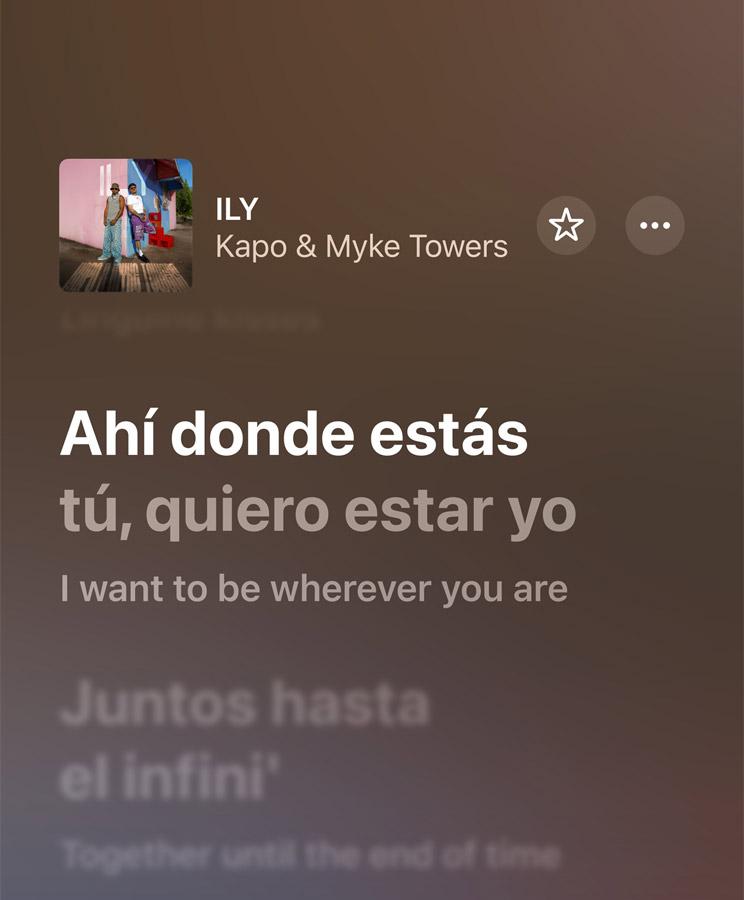 在Apple Music聽外語歌,透過翻譯和發音輔助,讓聽歌與練唱一次搞定。