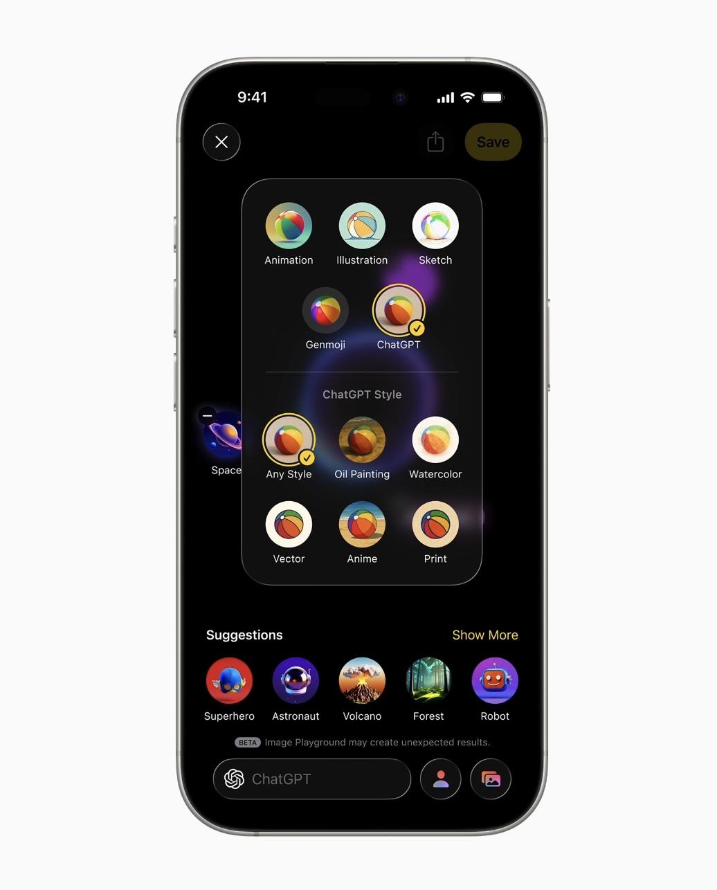 影像樂園透過結合ChatGPT,提供更多元和豐富的圖像風格。