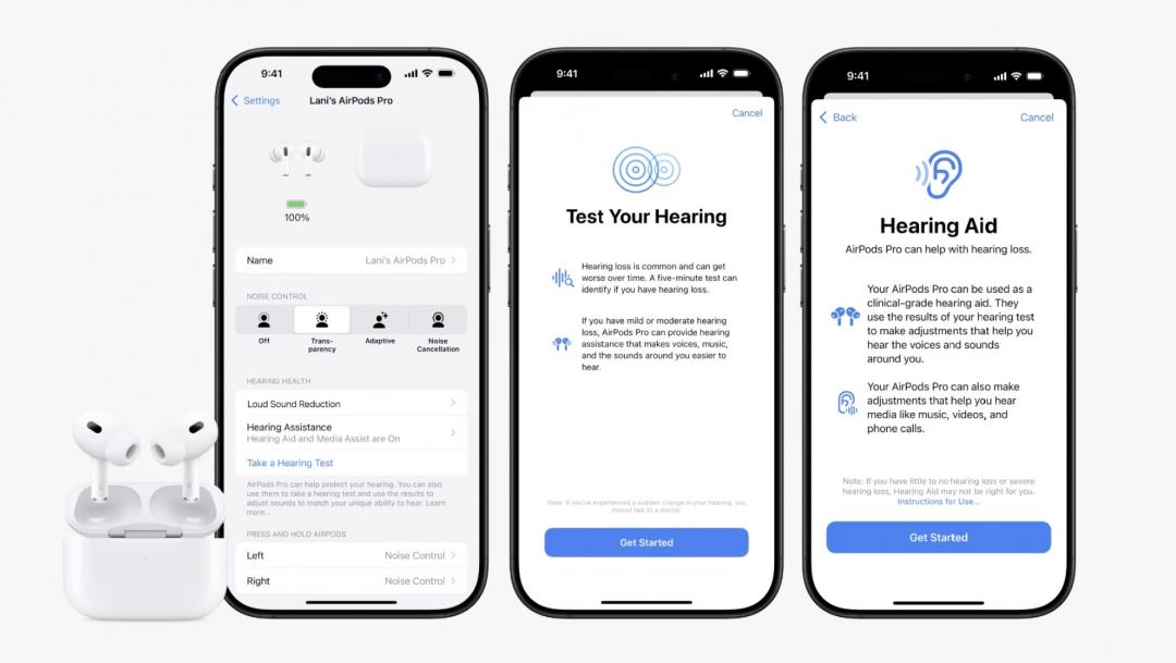 AirPods Pro 2助聽器功能，台灣正式上路。（圖／路透社）