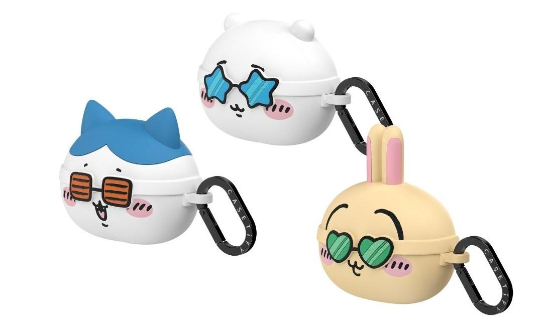 吉伊卡哇日光浴珍藏版耳機保護殼，讓吉伊卡哇、小八貓和兔兔們以超立體造型現身。（圖／CASETiFY）