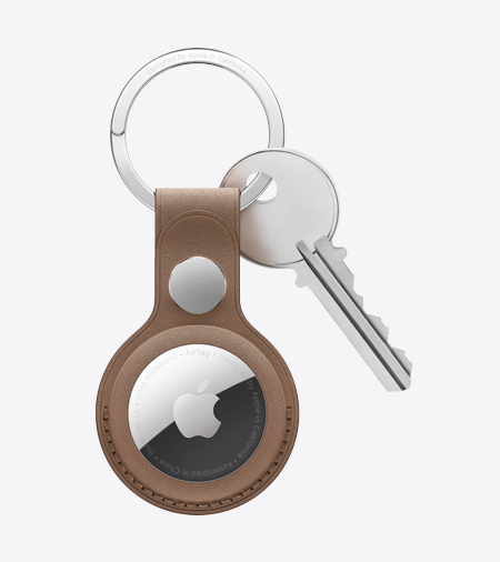 AirTag有多款保護套、鑰匙扣可以搭配，能根據送禮對象的喜好與穿搭風格來挑選。