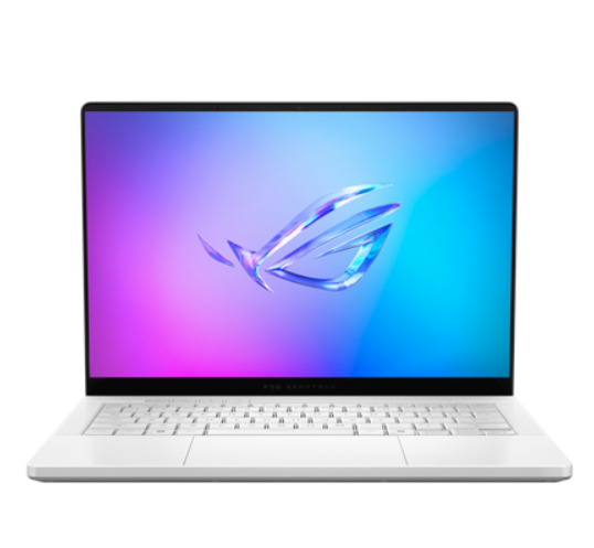 華碩 ROG Zephyrus G14配有NVIDIA最新一代的 RTX 50系列GPU，擁有足以運行AI模型、運算3D模型的強大效能，搭配OLED螢幕在剪輯或是修圖的色彩鮮豔且精準，64,999元起。