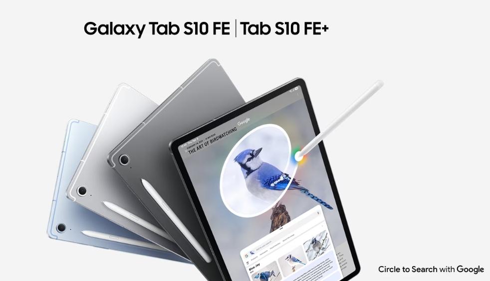 三星Galaxy Tab S10 FE內附一支S Pen手寫筆，可以用於做筆記、繪圖，15,900元。