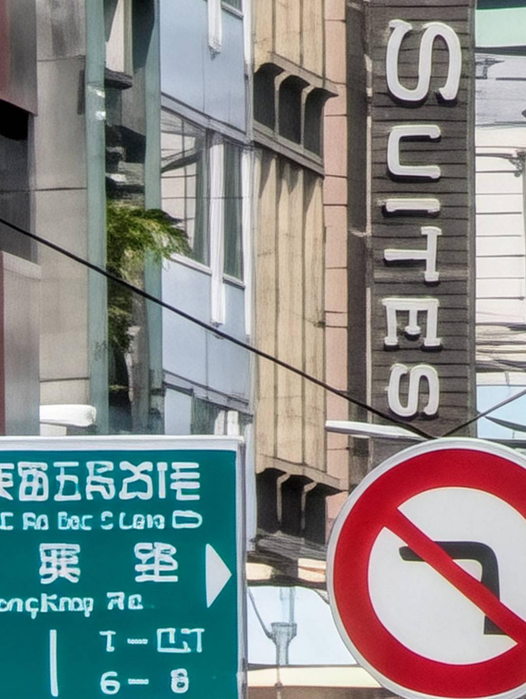 (AI修圖)雖然背景有效還原,但文字卻無法透過AI進行修復。