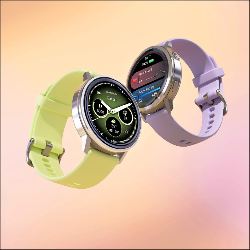 Garmin Venu 4提供41mm（圖右）、45mm（圖左）兩種尺寸，售價皆為16,990元，預計將於10月2日開賣。