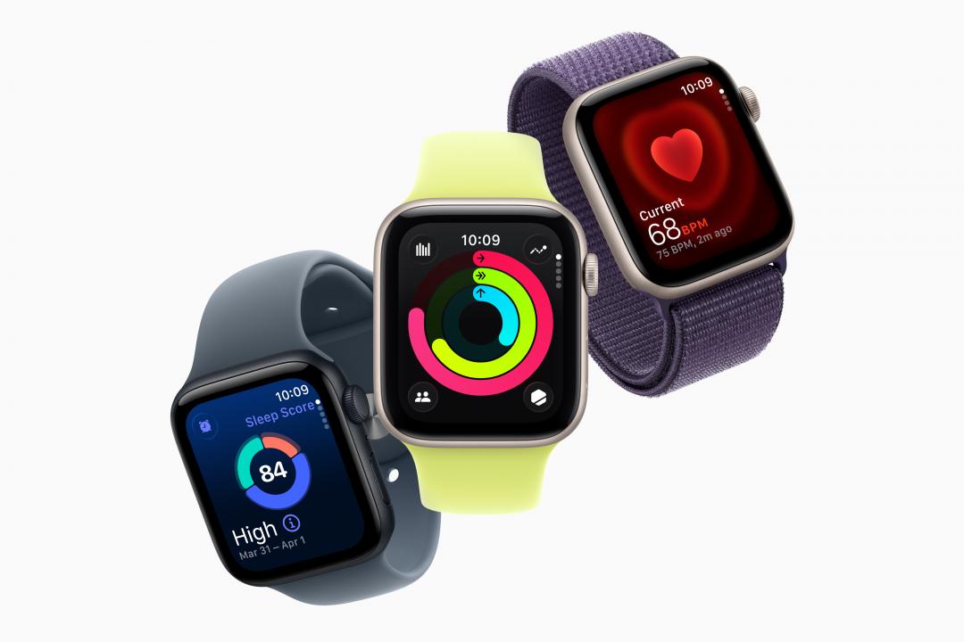 Apple Watch SE 3是蘋果目前最親民的智慧錶,7,900元起。(蘋果提供)