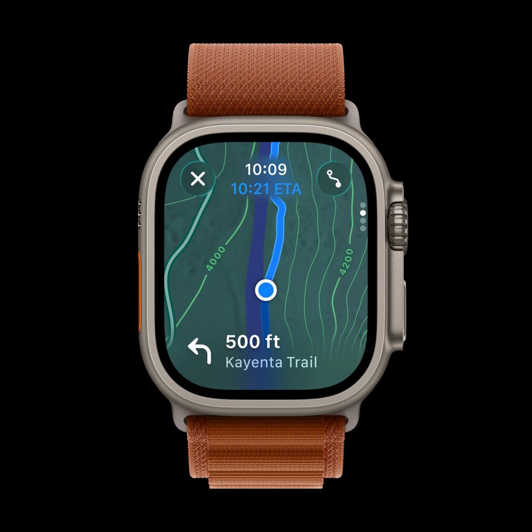 Apple Watch Ultra 3主打專業戶外活動專用,26,900元起。(蘋果提供)