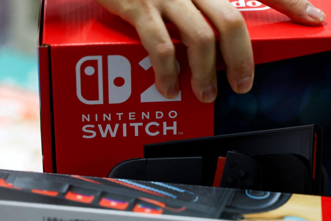 Switch 2上市以來銷量已突破1千萬台。（圖／彭博社）