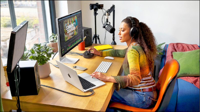 14吋M5 MacBook Pro搭載M5晶片，具備更強效能，AI處理速度更快。