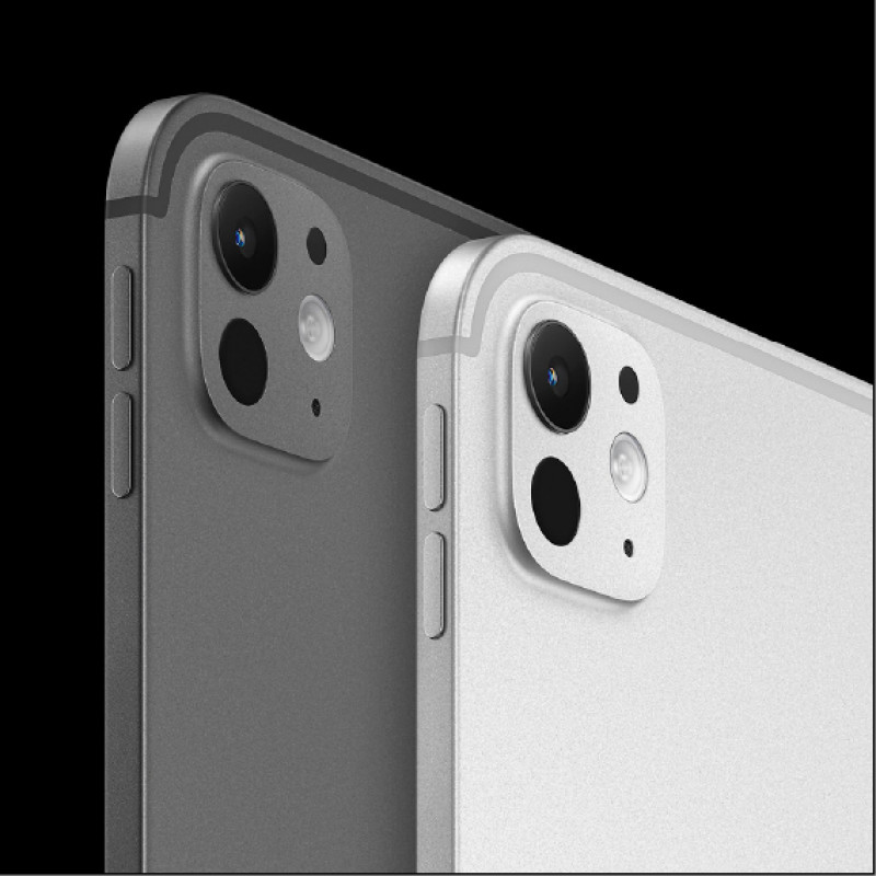 M5 iPad Pro提供11吋13吋兩種機型，外型設計延續前代，有太空黑、銀兩色可選。