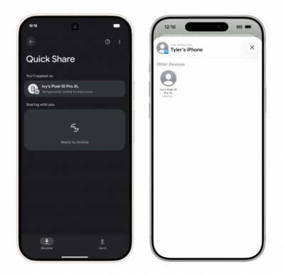 不是 Pixel 10 獨佔！多款 Android 手機也將支援 AirDrop 傳檔