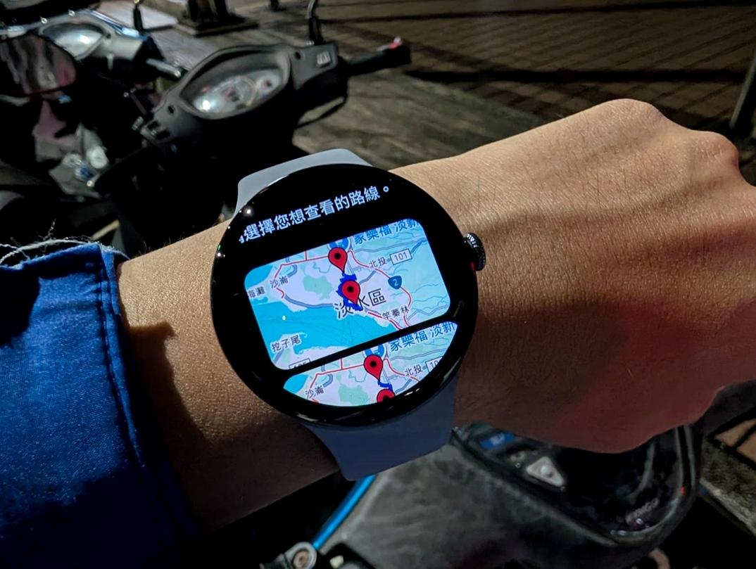 Wear OS系統內建Google Maps，可以在手錶上直接觀看地圖導航。
