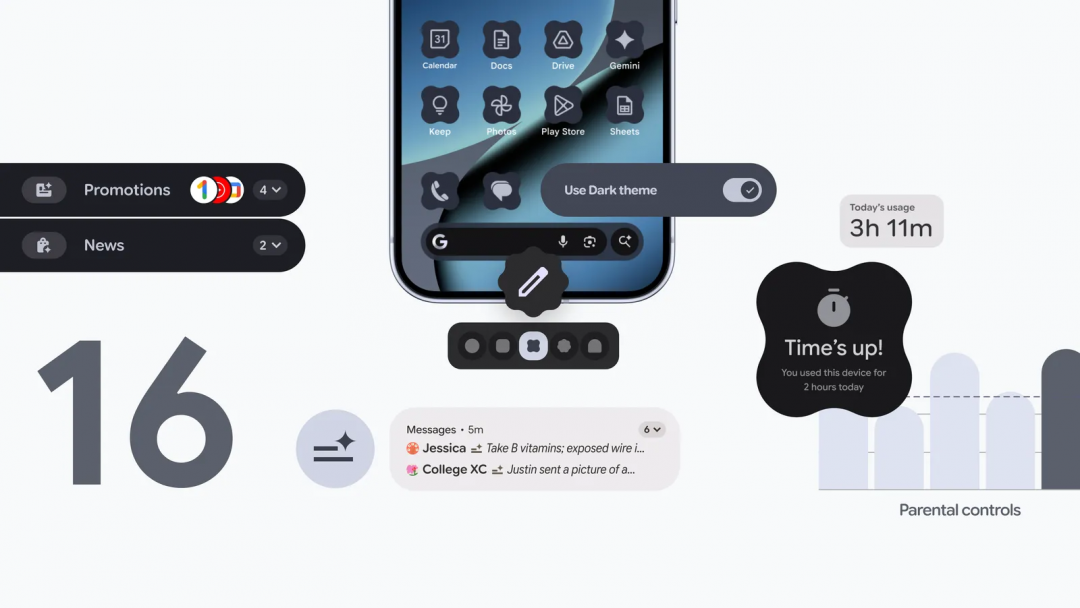 Google釋出Android 16第二次大更新。（圖／Google）