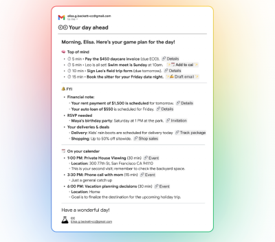 Google 測試全新 AI 助理！整合 3 大服務、每天提供客製化簡報