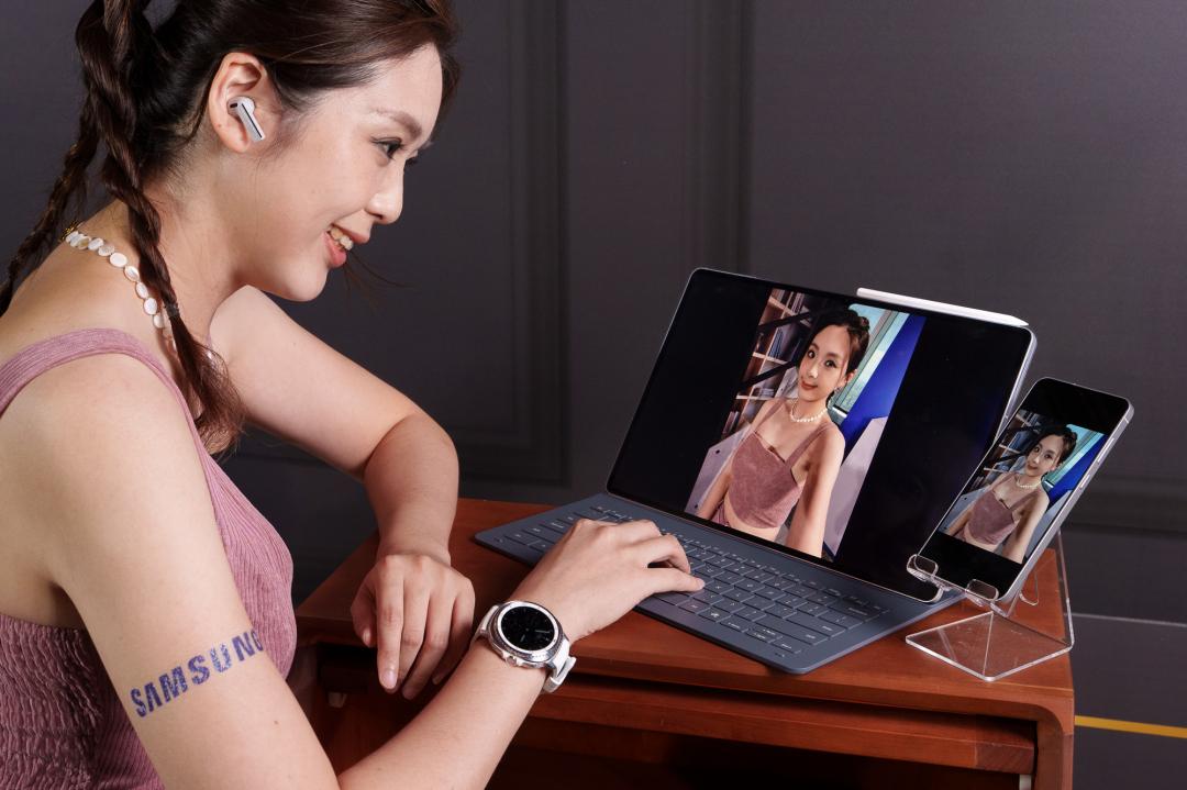 三星Galaxy Tab S11 Ultra可隨時打造行動辦公室，讓工作不再受場地限制。（圖／三星）