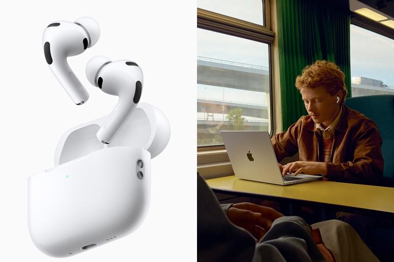 蘋果AirPods Pro 3等裝置支援即時翻譯，透過支援Apple Intelligence的iPhone和內建翻譯App使用，7,490元。