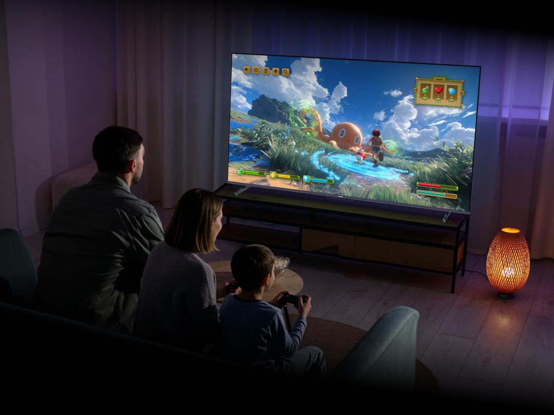 電玩遊戲、運動賽事等講究畫面與動態感，電視最好能達到120Hz，會比標準60Hz更為流暢。