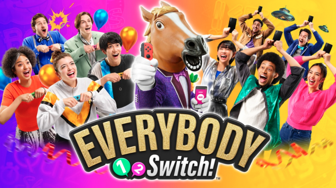《Everybody 1-2-switch》不僅支援最多100人，遊戲內還會有主持人協助分組，甚至邀請大家票選當局MVP來炒熱氣氛。（翻攝自任天堂官網）