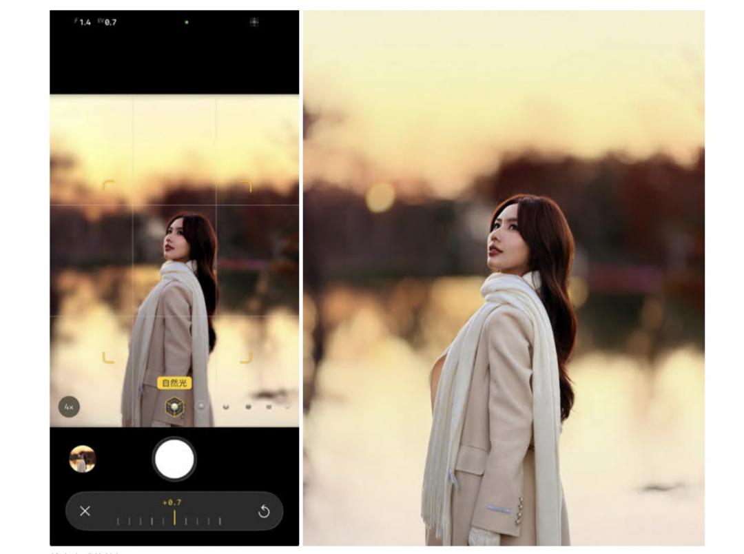 若想增加景深效果，可將將光圈調大至 f/1.4，讓主角更突出，畫面更具立體感。(圖／紀映光 @chillinlight／ 人像授權 Anny Chang @xannnyx )
