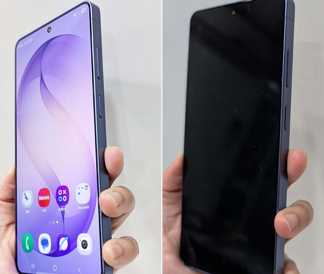 智慧防窺功能，（左）無開啟，比對（右）開啟，開啟後從側面看過去是一片黑。（圖／記者吳佩樺攝）