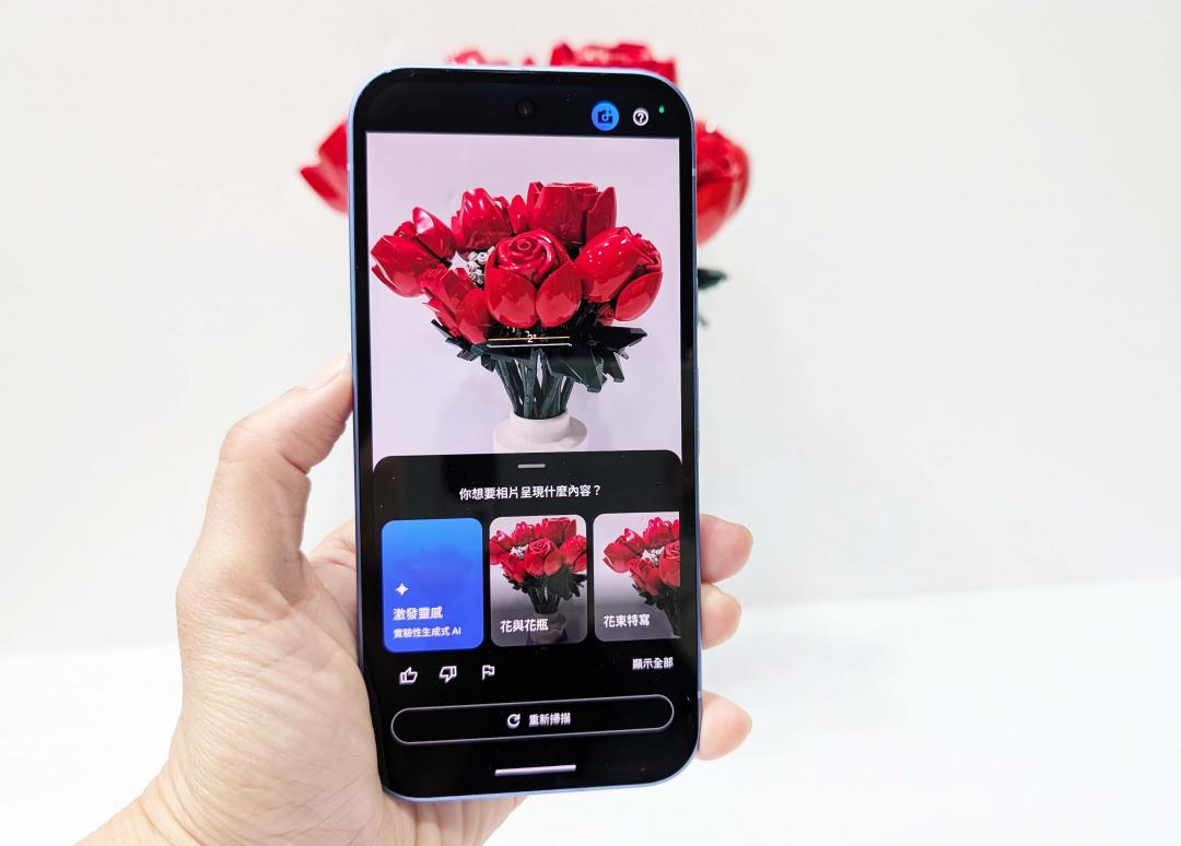 Pixel 10a加入多項AI功能，例如拍照指導。（圖／記者吳佩樺攝）