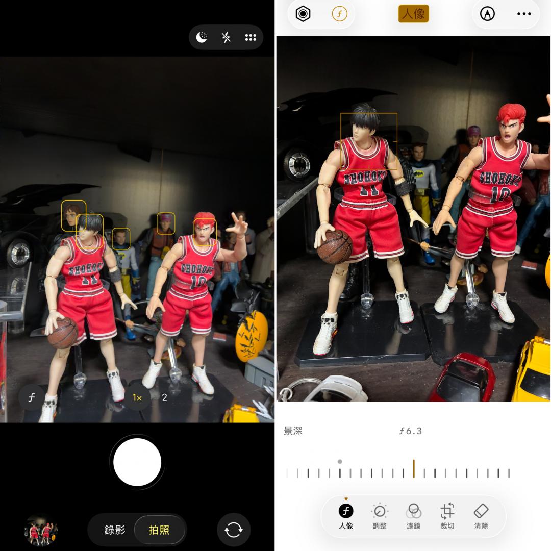 具備新一代人像模式，實測公仔人物也能套用。(圖／記者吳佩樺)
