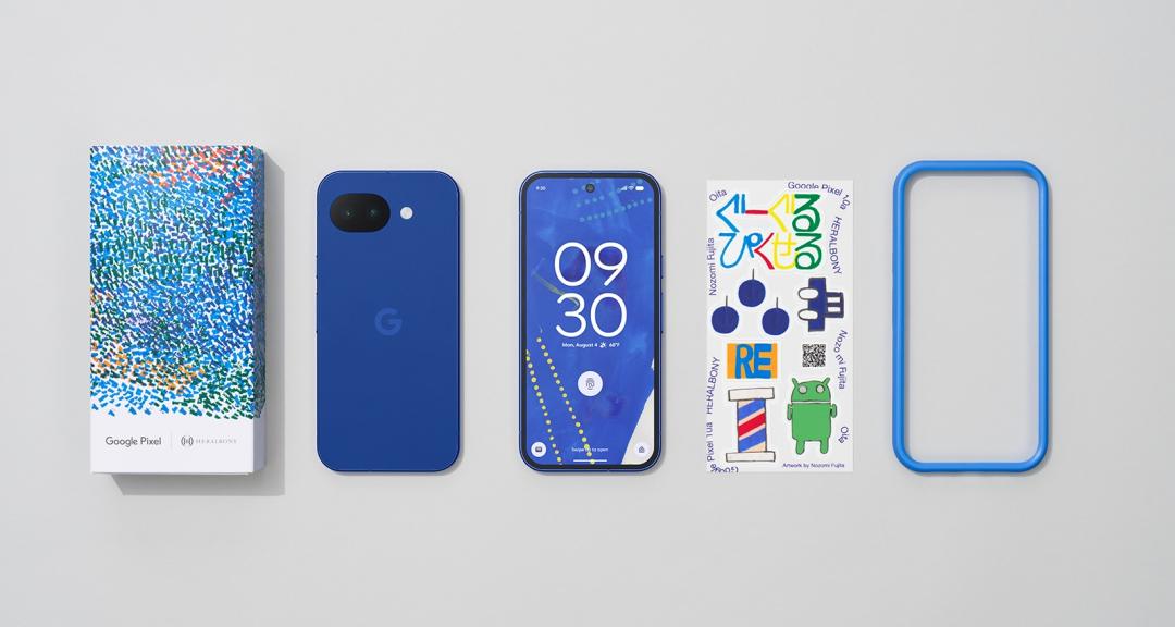 Pixel 10a全新Isai Blue，是和日本Heralbony合作推出。（圖／官網）
