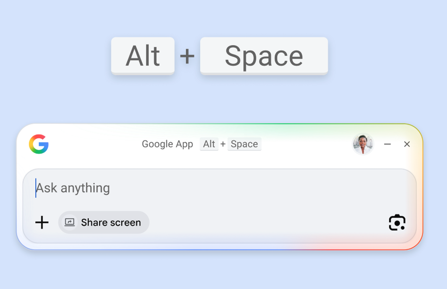 Google 推出電腦版 App！一組快捷鍵網頁、檔案、雲端都能搜