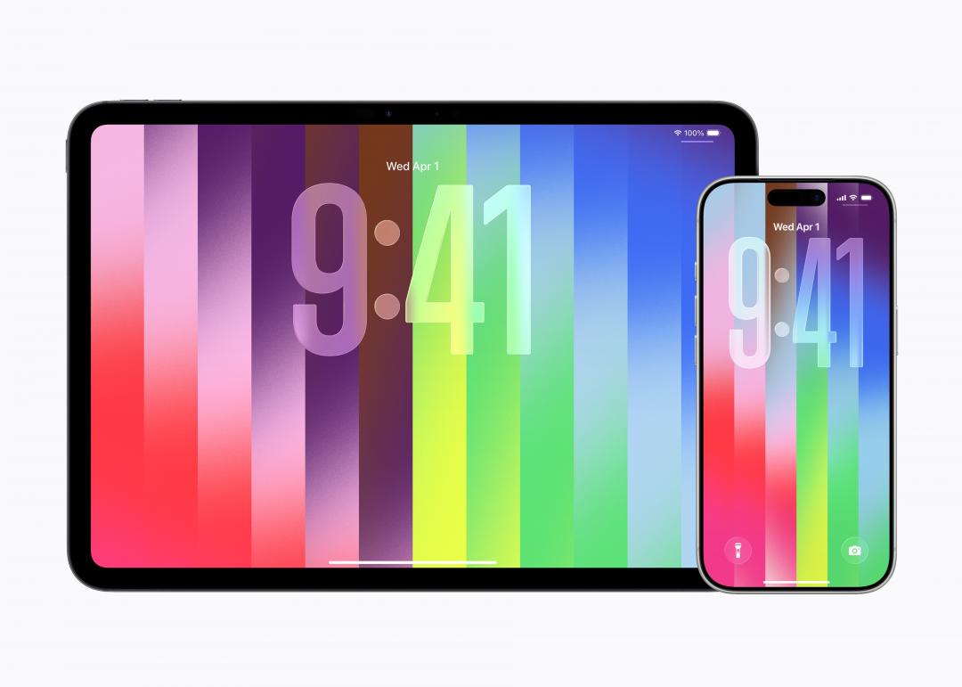 iPhone、iPad也有專屬桌布，呈現一致的設計風格。（圖／官網）